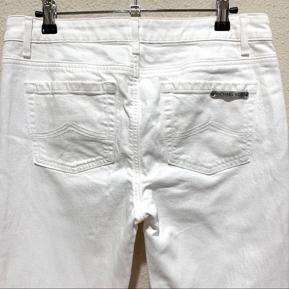 Michael Kors White Pockets Bootcut Jeans - Picture 14 of 16